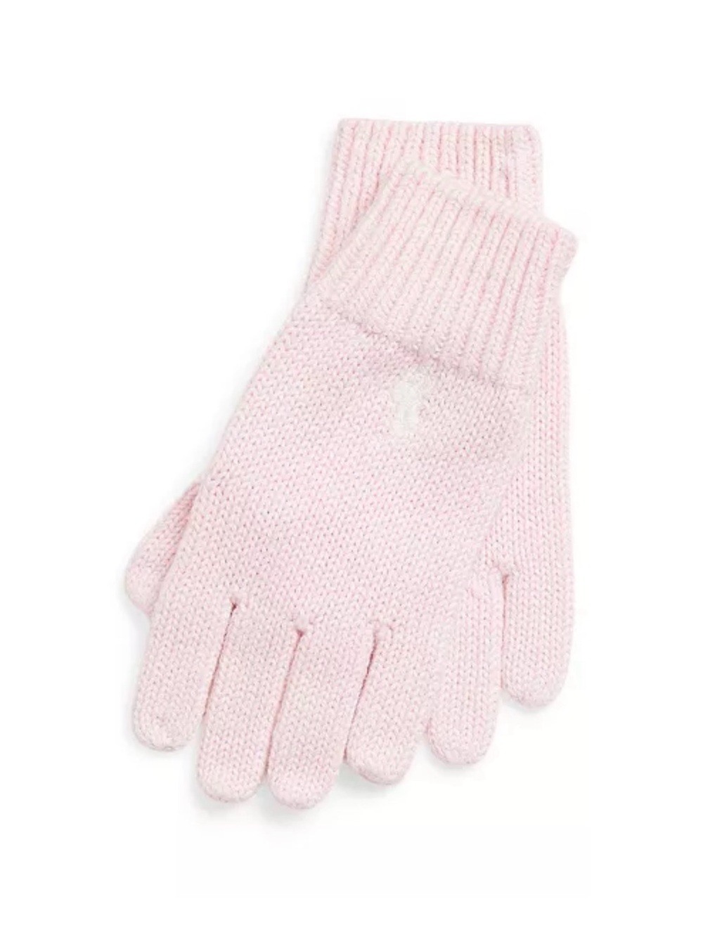 NWOT Polo Ralph Lauren Soft Pink Knitted Gloves Women’s One Size
